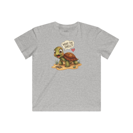 What the Shell?! Adventurous Turtle - Kids Fine Jersey Tee