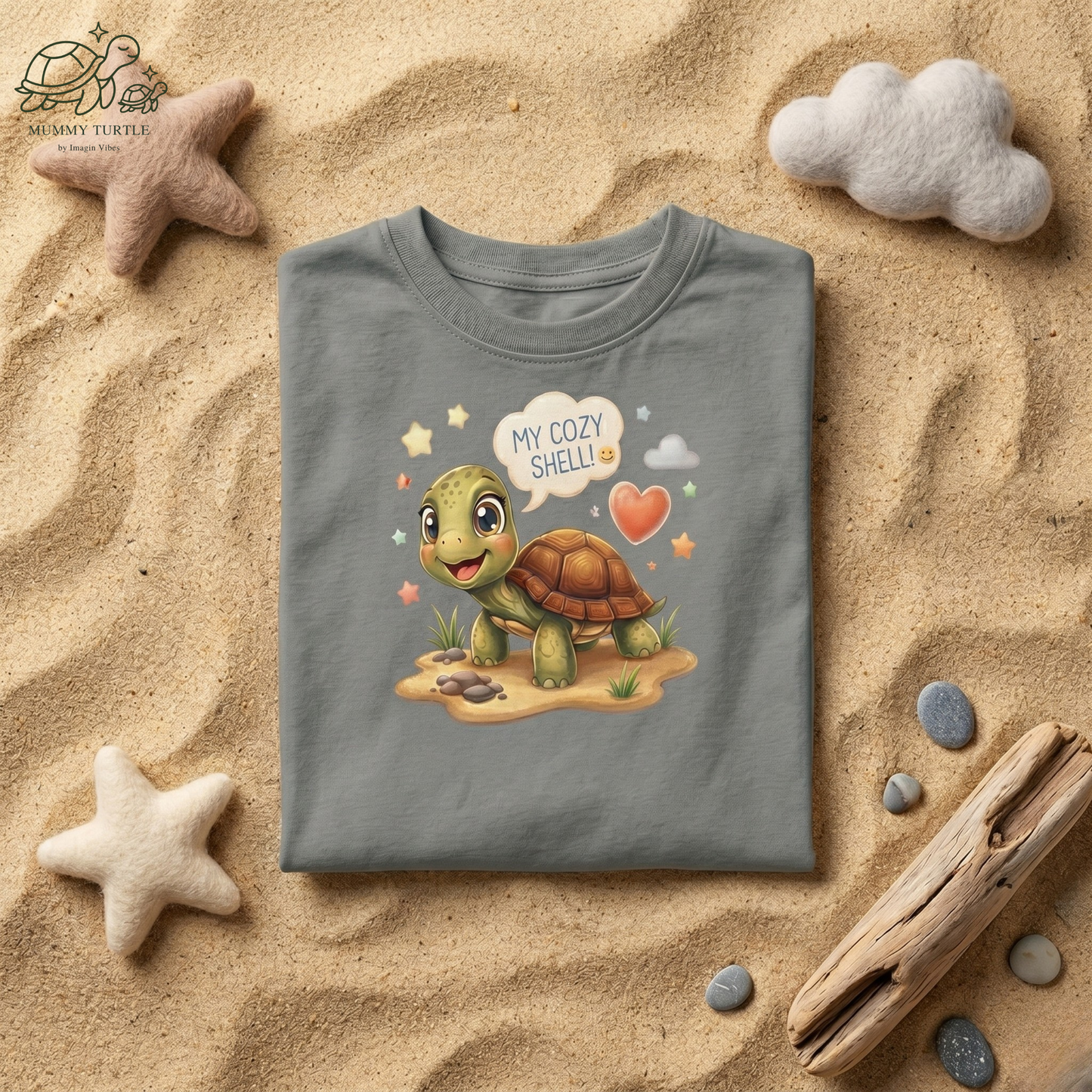 "My Cozy Shell" Little Turtle - Infant Fine Jersey Tee