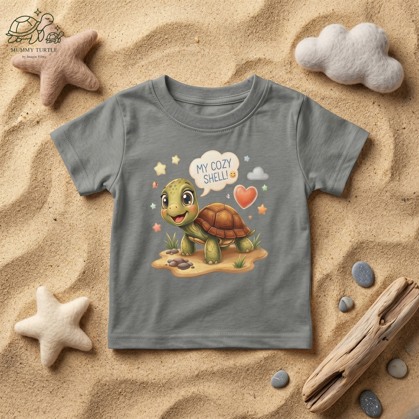 "My Cozy Shell" Little Turtle - Infant Fine Jersey Tee