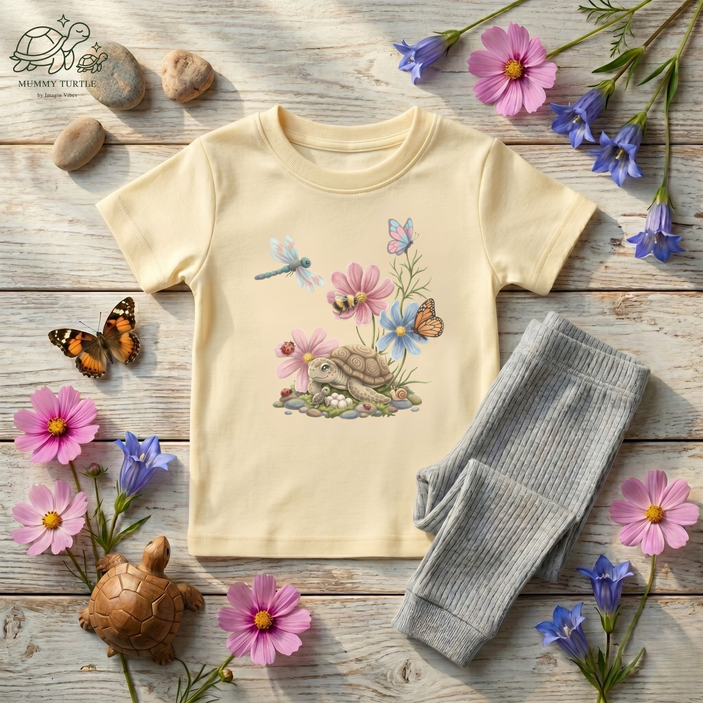 Garden Discoveries Turtle & Friends -  Infant Fine Jersey Tee