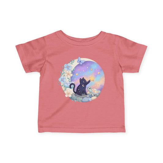 Starlight Wishes Celestial Cat & Turtle - Infant Fine Jersey Tee