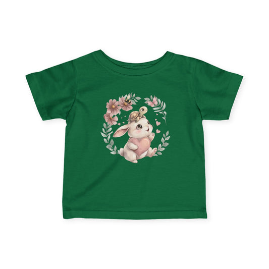 Flower Bunny Hug - Infant Fine Jersey Tee