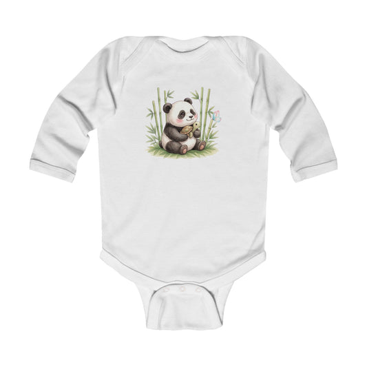 Bamboo Snuggles Panda & Turtle - Infant Long-Sleeve Bodysuit