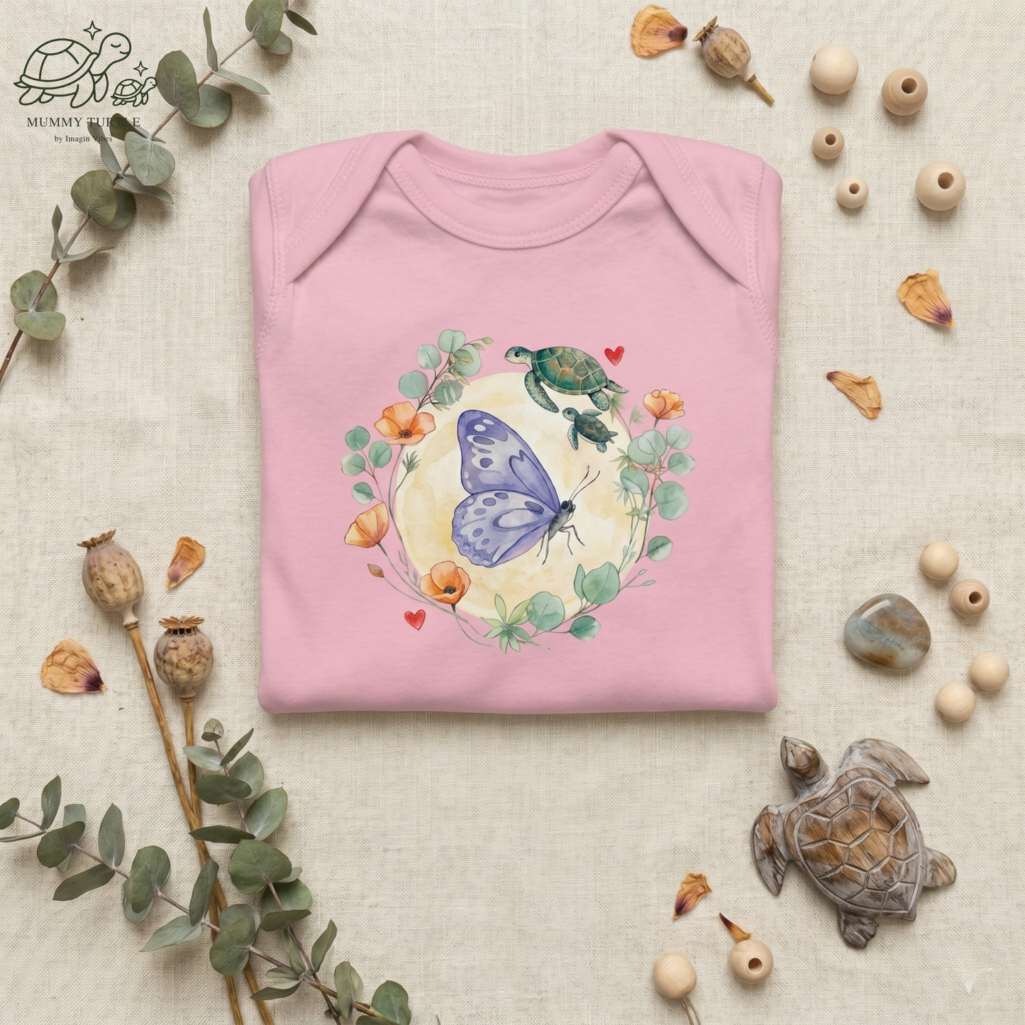 Butterfly Moon Garden - Infant Long-Sleeve Bodysuit