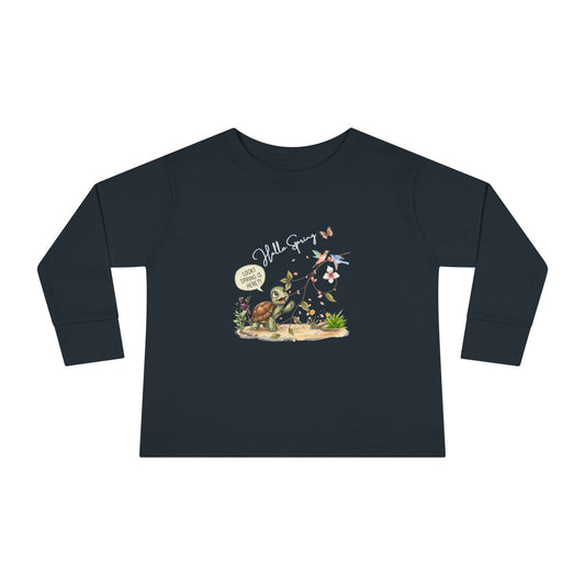 Floral Season Bliss Blossoms & Birds – Toddler Long-Sleeve Tee