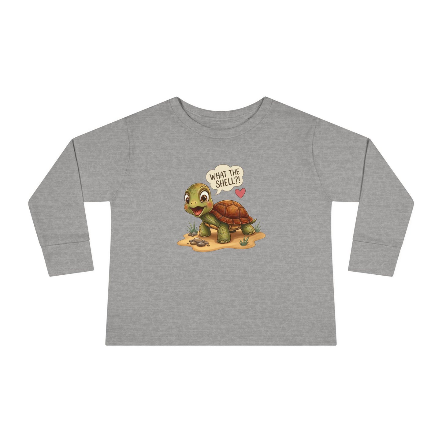 Cozy Wonders What The Shell?! – Toddler Long-Sleeve Tee