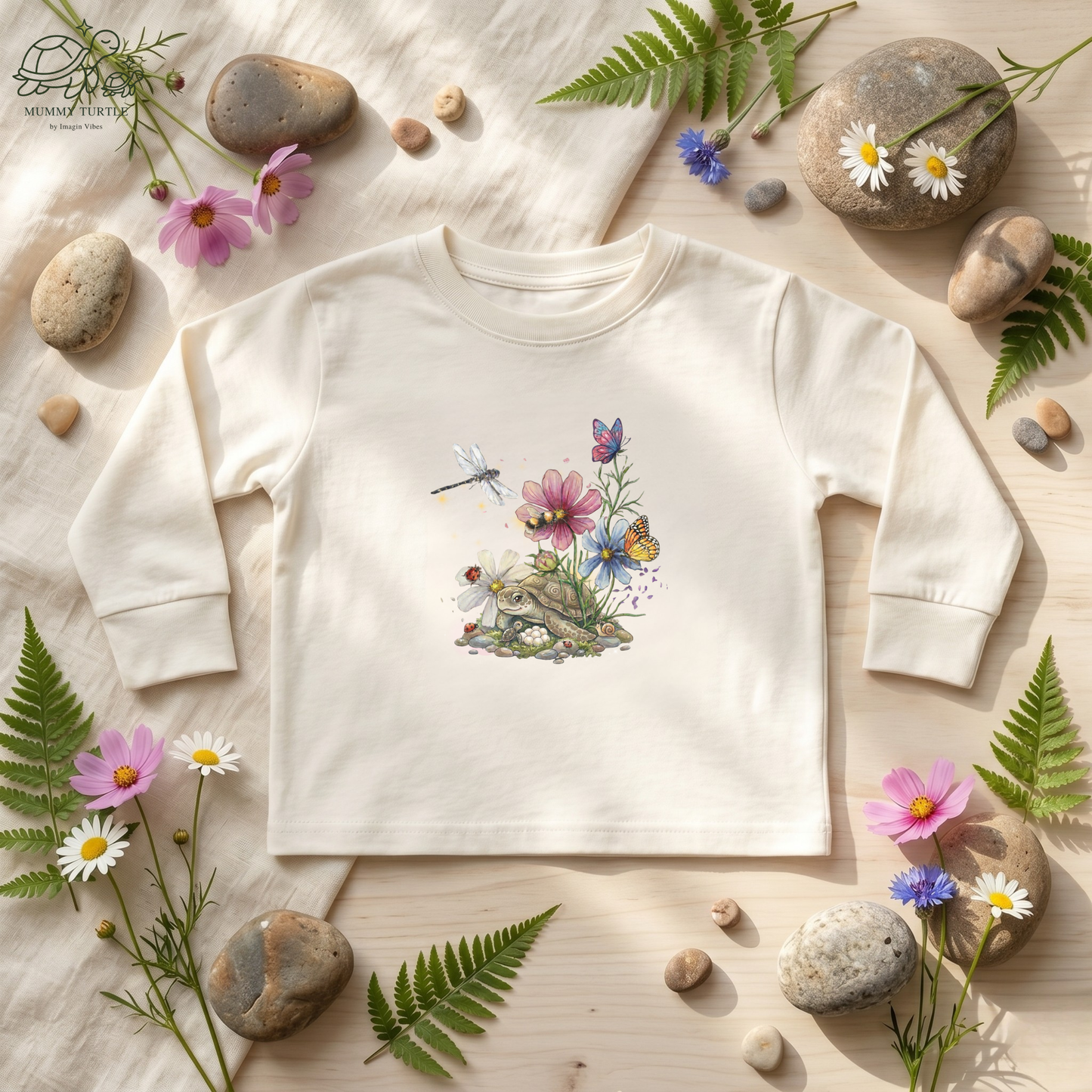 Garden Discoveries Turtle & Friends – Toddler Long-Sleeve Tee