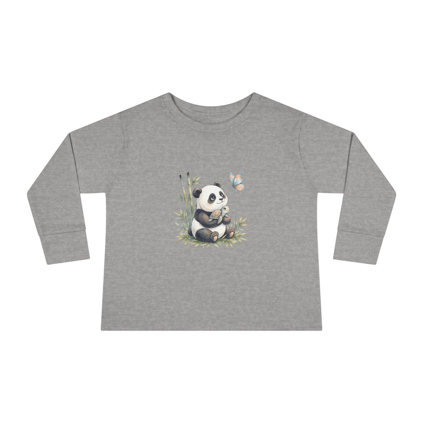Bamboo Snuggles Panda & Turtle – Toddler Long-Sleeve Tee