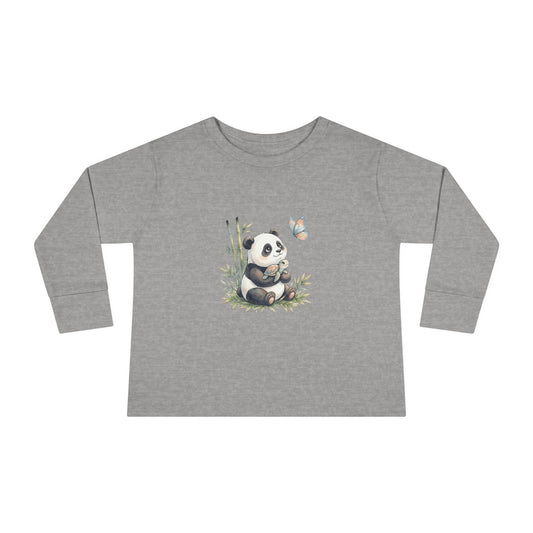 Bamboo Snuggles Panda & Turtle – Toddler Long-Sleeve Tee