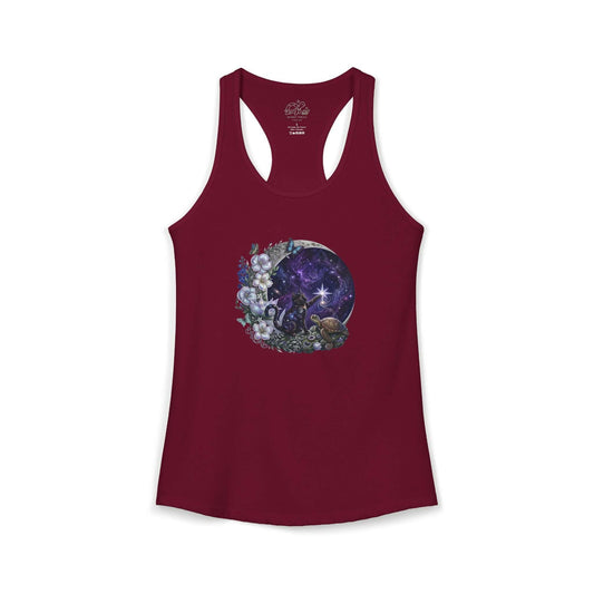 Celestial Cat Women's Racerback Tank Top