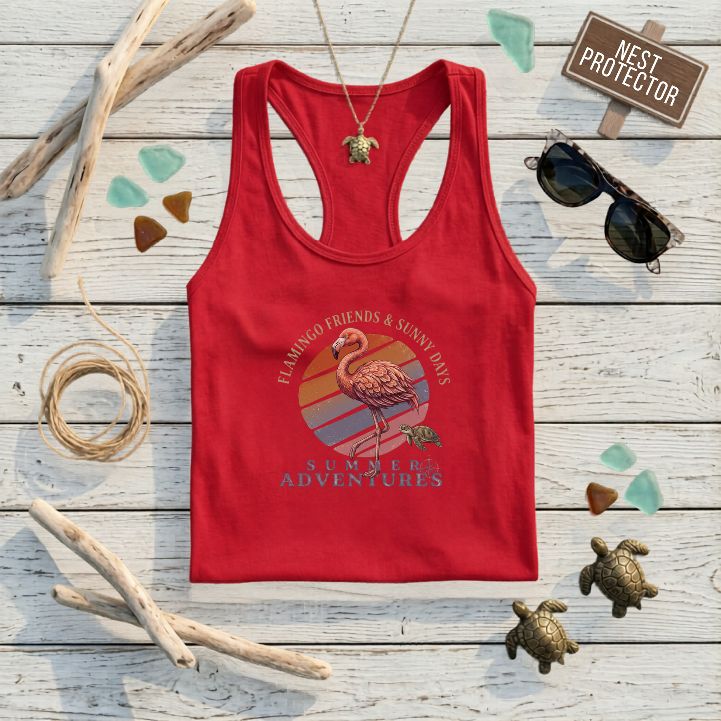 Summer Adventures - Women's Racerback Tank Top