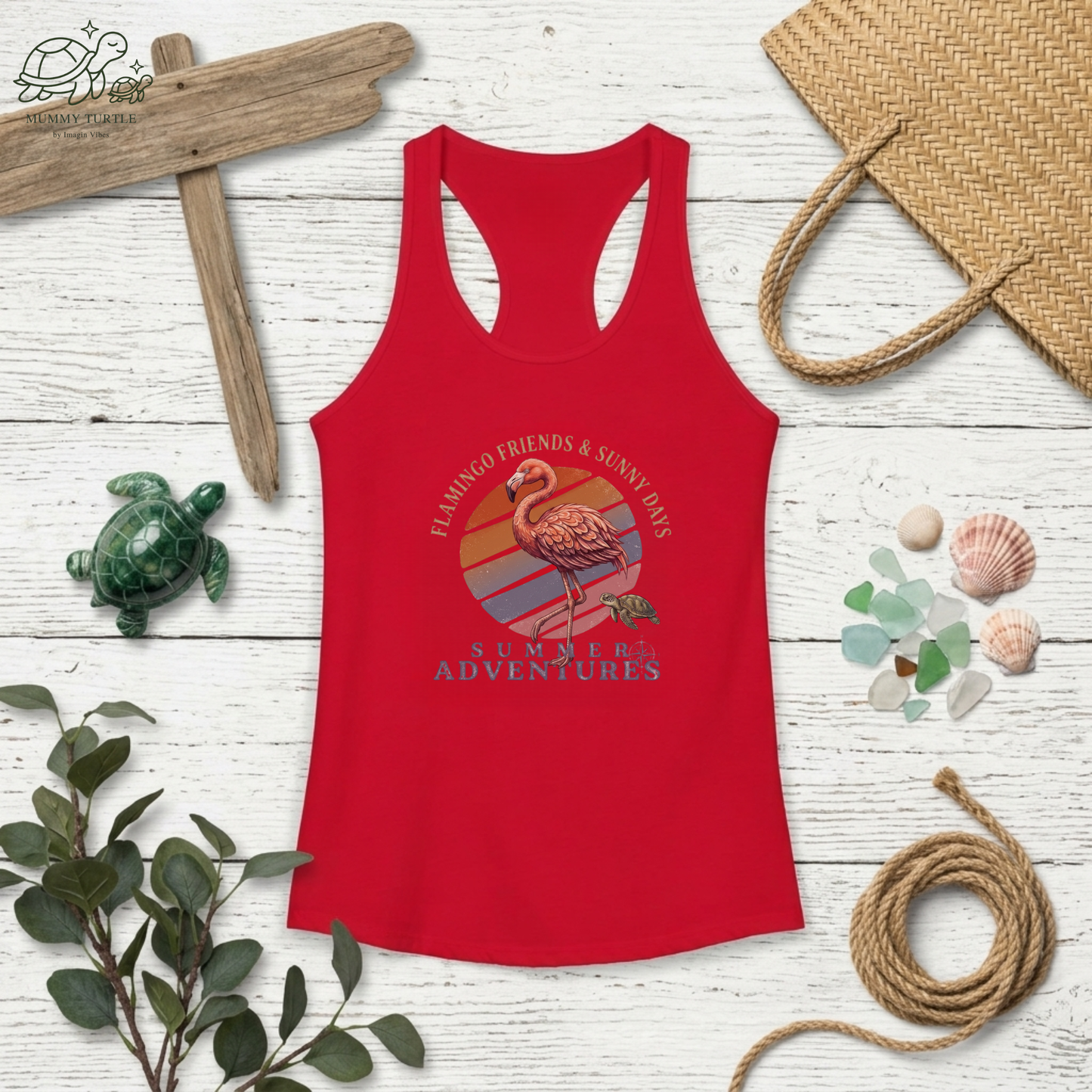 Summer Adventures - Women's Racerback Tank Top