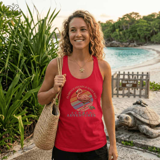 Summer Adventure Women's Racerback Tank Top