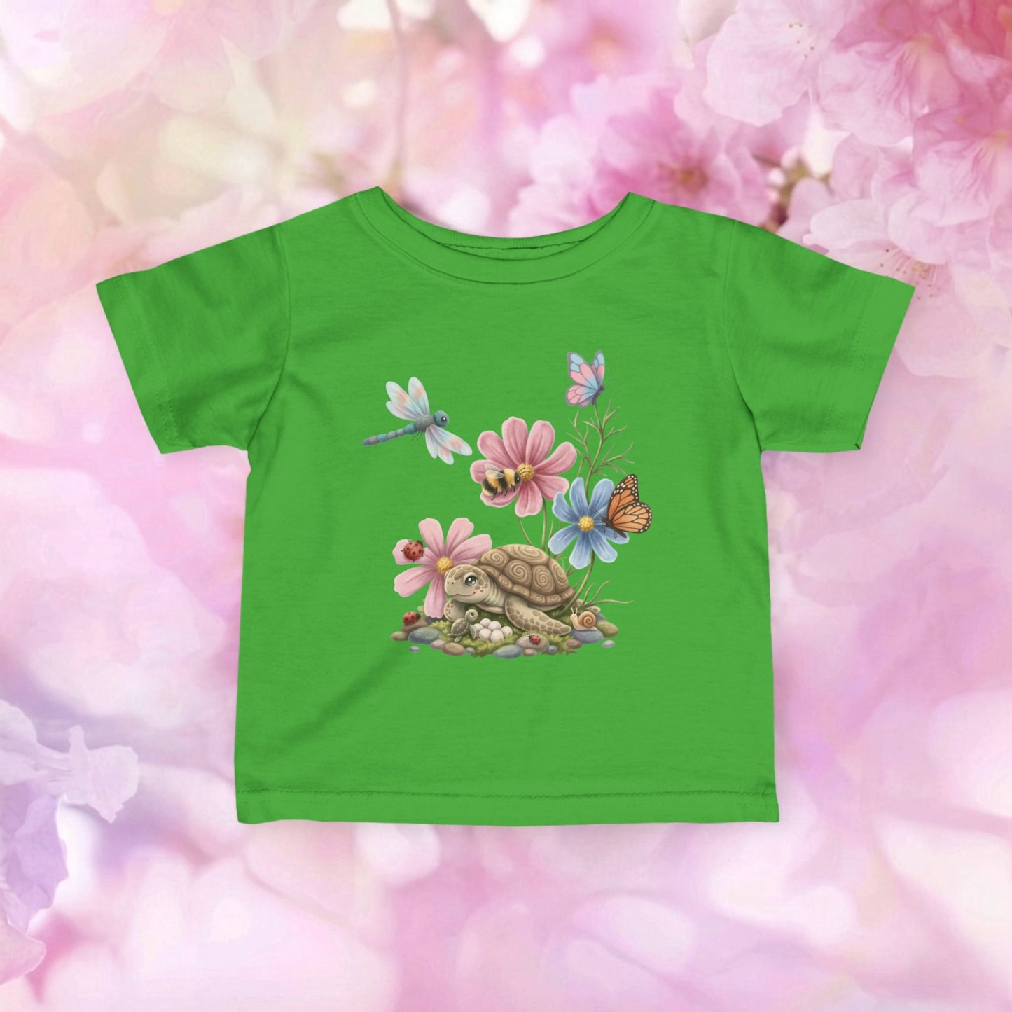 Garden Discoveries Turtle & Friends -  Infant Fine Jersey Tee