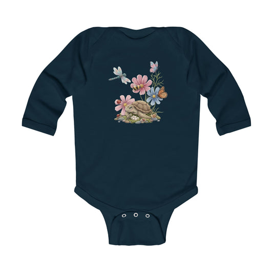 Garden Discoveries Turtle & Friends - Infant Long-Sleeve Bodysuit