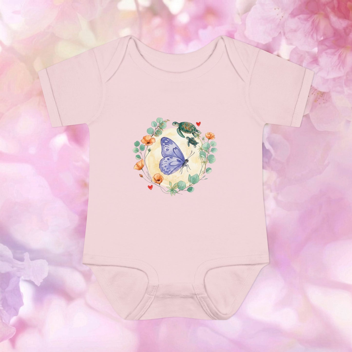 Butterfly & Garden Friends - Infant Baby Bodysuit
