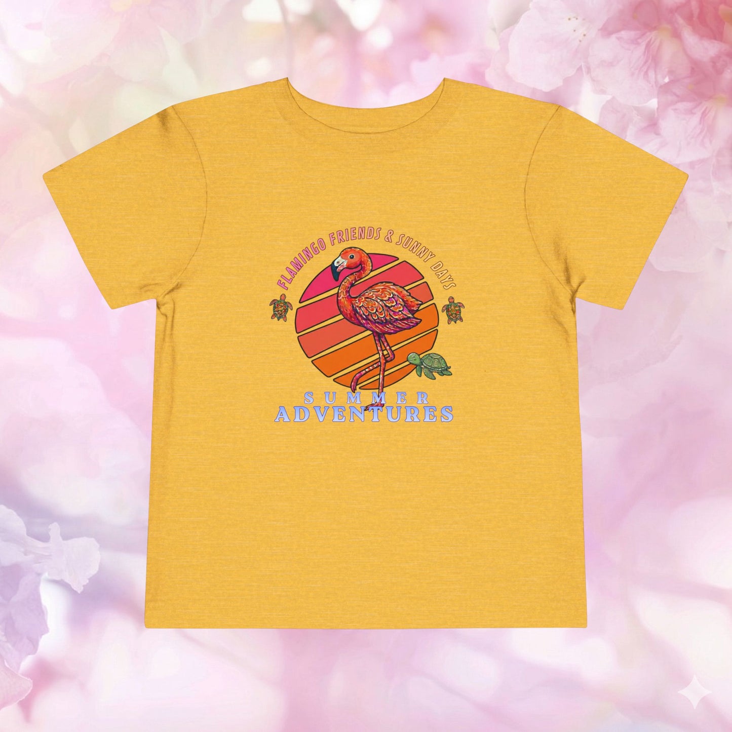 Flamingo Friends & Summer Adventures — Toddler Short Sleeve Tee