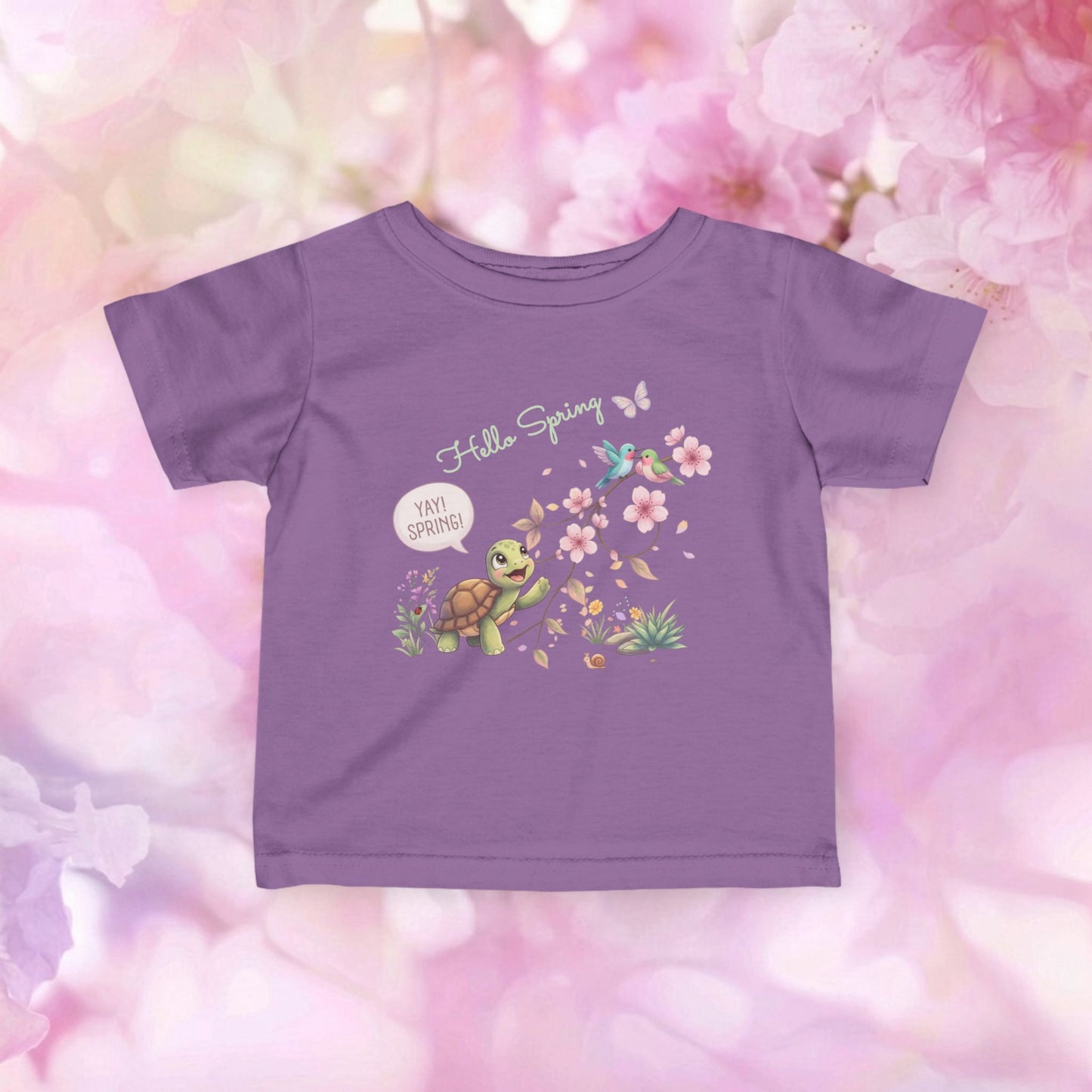 Yay! Spring! Blossoms & Birds - Infant Fine Jersey Tee