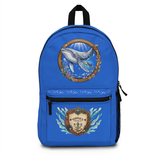 Ocean Voyager Kids Explorer Backpack featuring a whale design, perfect for ocean kids backpack adventures.