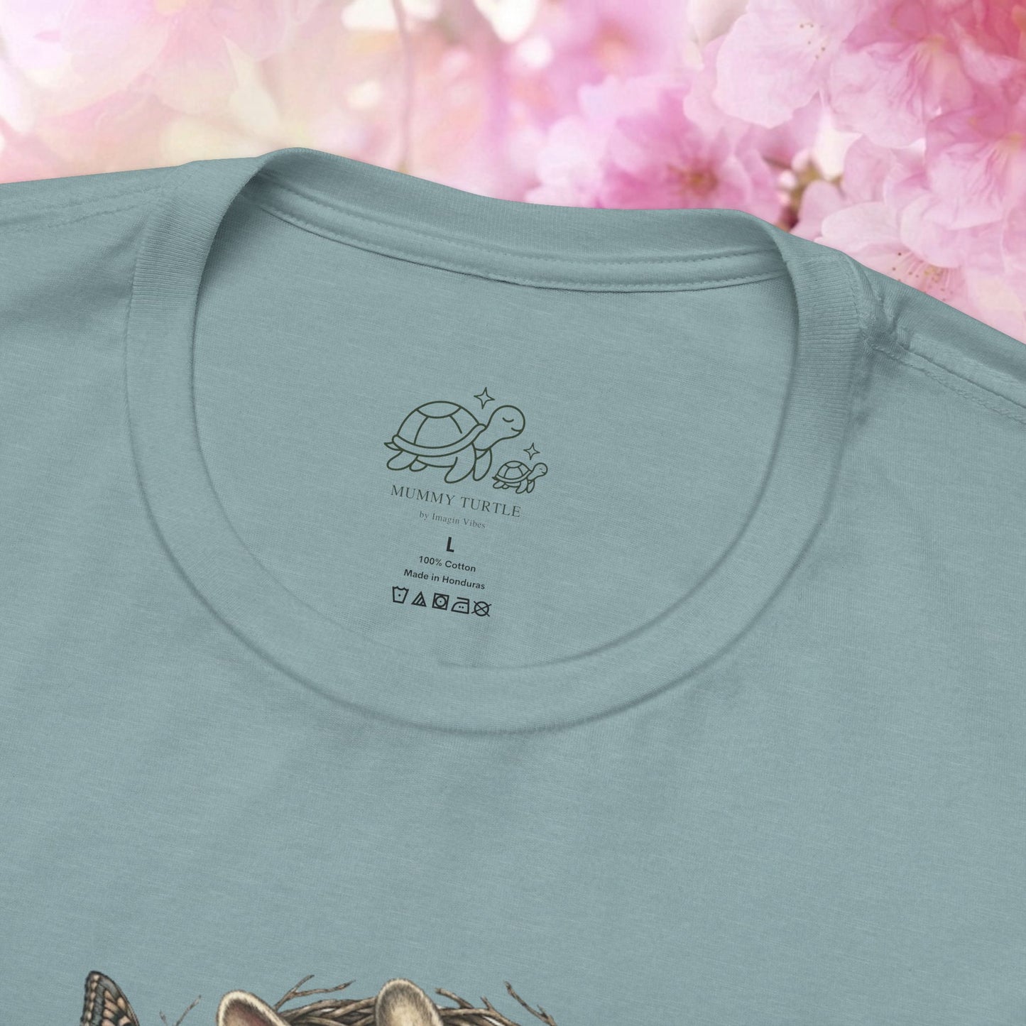 The Heart of the Nest Bunny & Turtle - Unisex Jersey Tee
