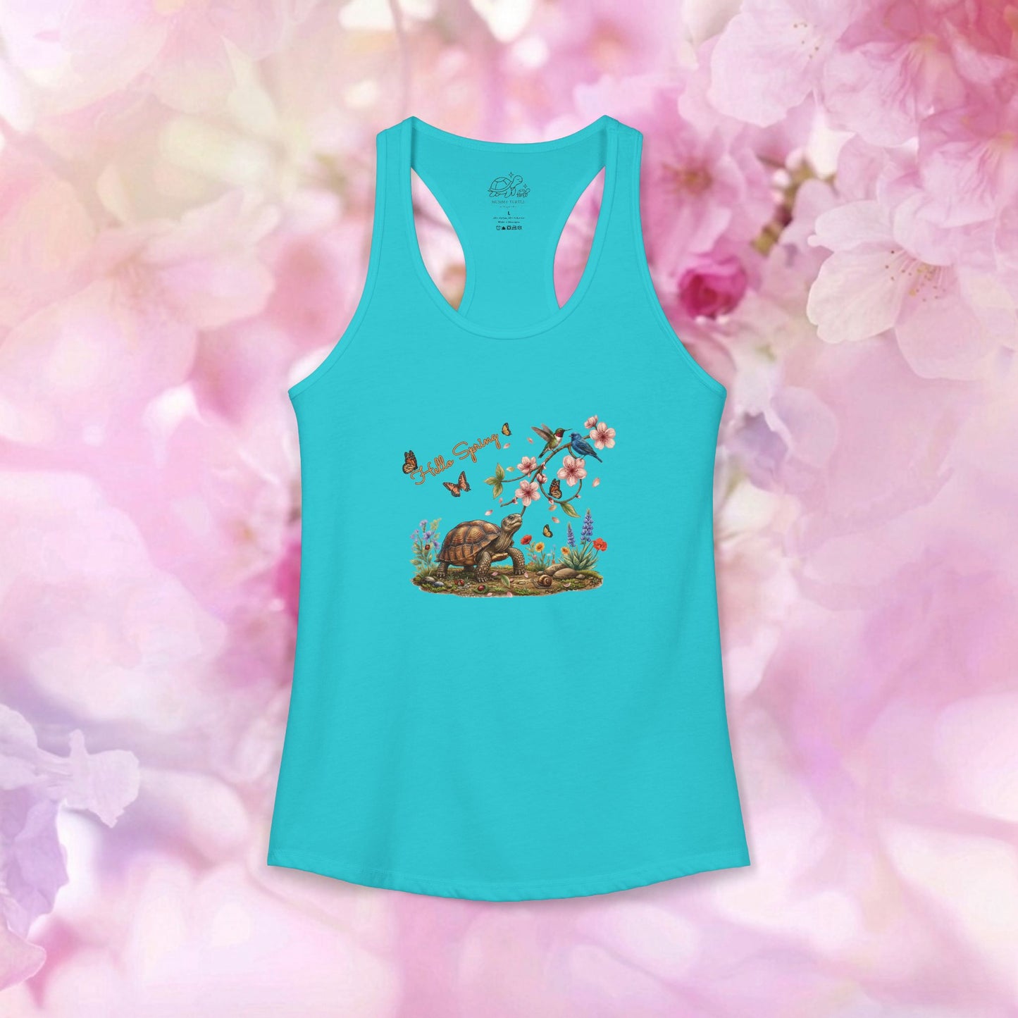 Hello Spring Blossom - Women's Racerback Tank Top