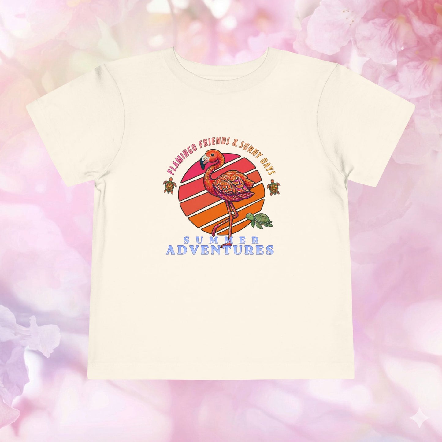 Flamingo Friends & Summer Adventures — Toddler Short Sleeve Tee