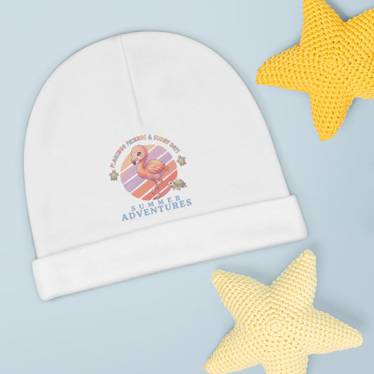 Summer Adventures Flamingo & Turtle – Infant Beanie