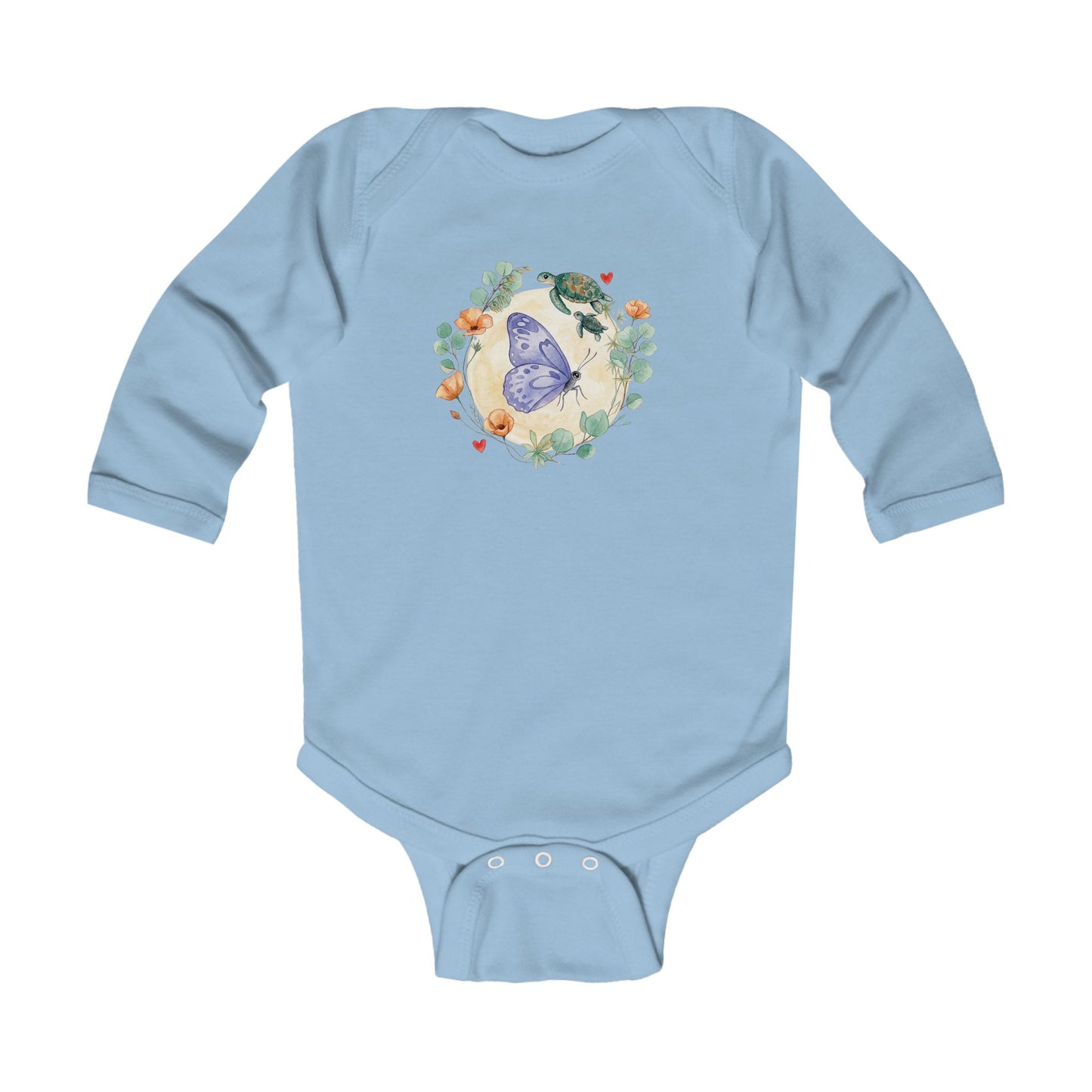 Butterfly Moon Garden - Infant Long-Sleeve Bodysuit