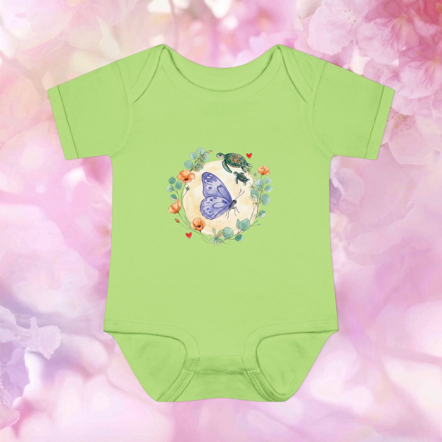 Butterfly & Garden Friends - Infant Baby Bodysuit