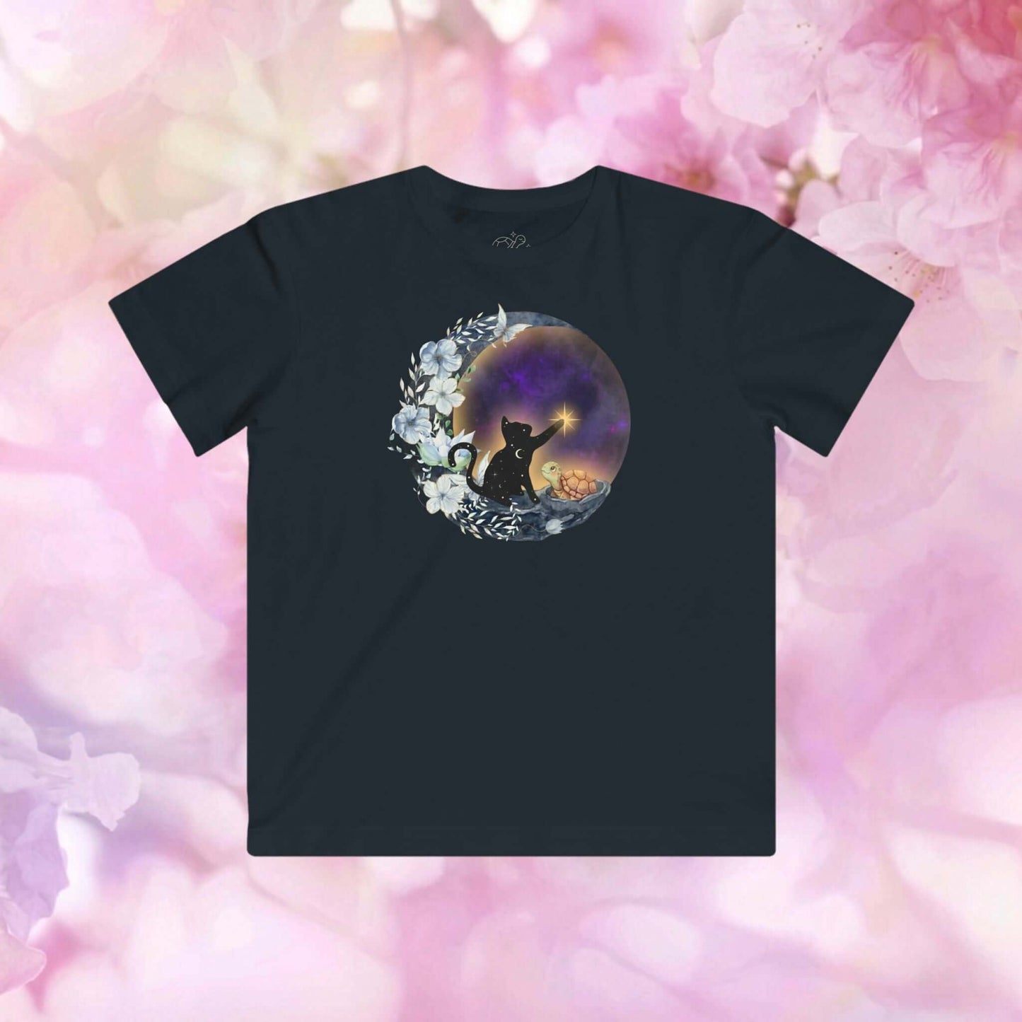 Celestial Cat Kids Fine Jersey Tee