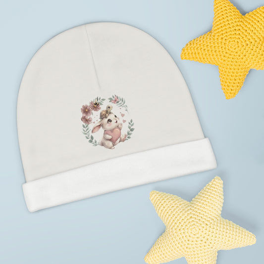 Bunny Hugs & Little Hearts - Infant Baby Beanie