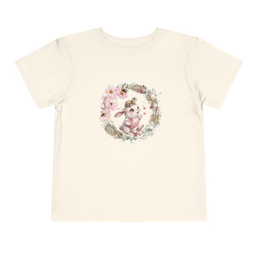 Sweet Bunny & Tiny Turtle Adventure — Toddler Short Sleeve Tee